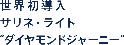 世界初導入サリネ・ライト“ダイヤモンドジャーニー”