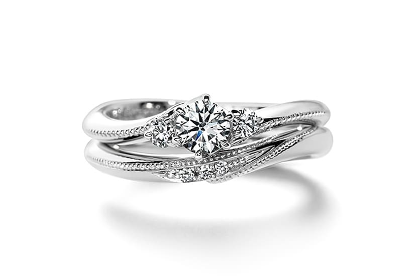 セットリング | bonheur 【エクセルコダイヤモンド】エンゲージリングとマリッジリングをセットで普段使いを意識した指輪